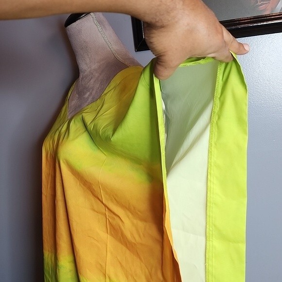 H by Halston Dip Dye Lime Punch Top Size M/L NWT - Picture 6 of 16
